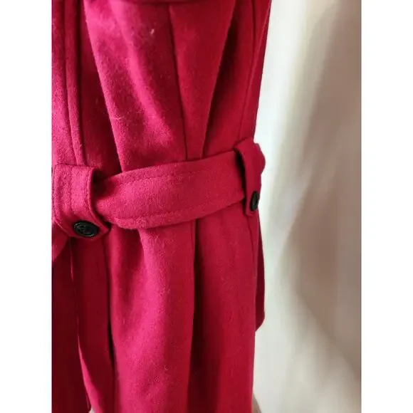Croft‎ & Borrow Womens's XL Belted Wool Coat - Picture 4 of 9